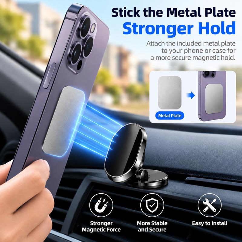 🚗TopSpire® Foldable Metal Magnetic Car Cell Phone Holder