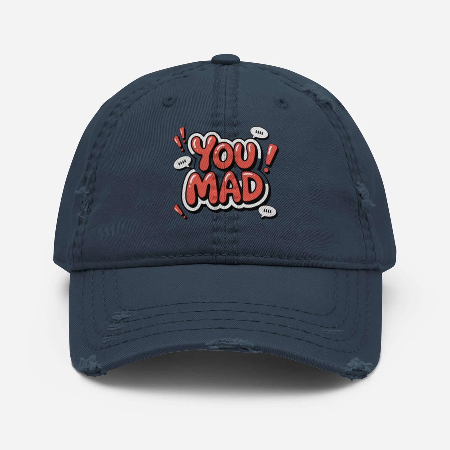 DUO MODERN "You Mad" Distressed Cap