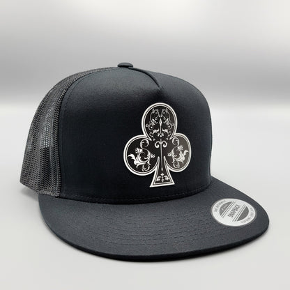 Ace of Clubs Texas Holdem Poker Blackjack Trucker Hat