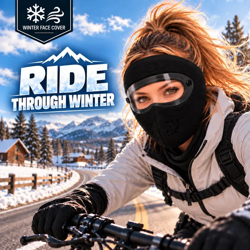 TopSpire®Winter Face Mask with Detachable Goggles, Windproof Thermal Fleece Lined Full Face Cover ❄️