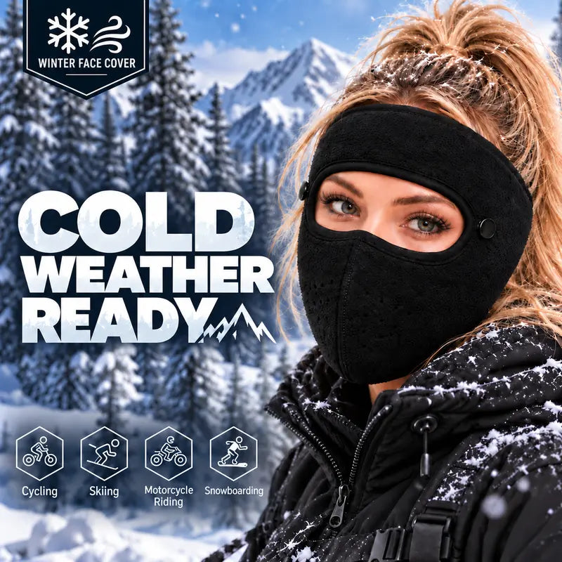 TopSpire®Winter Face Mask with Detachable Goggles, Windproof Thermal Fleece Lined Full Face Cover ❄️