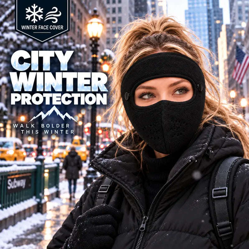 TopSpire®Winter Face Mask with Detachable Goggles, Windproof Thermal Fleece Lined Full Face Cover ❄️