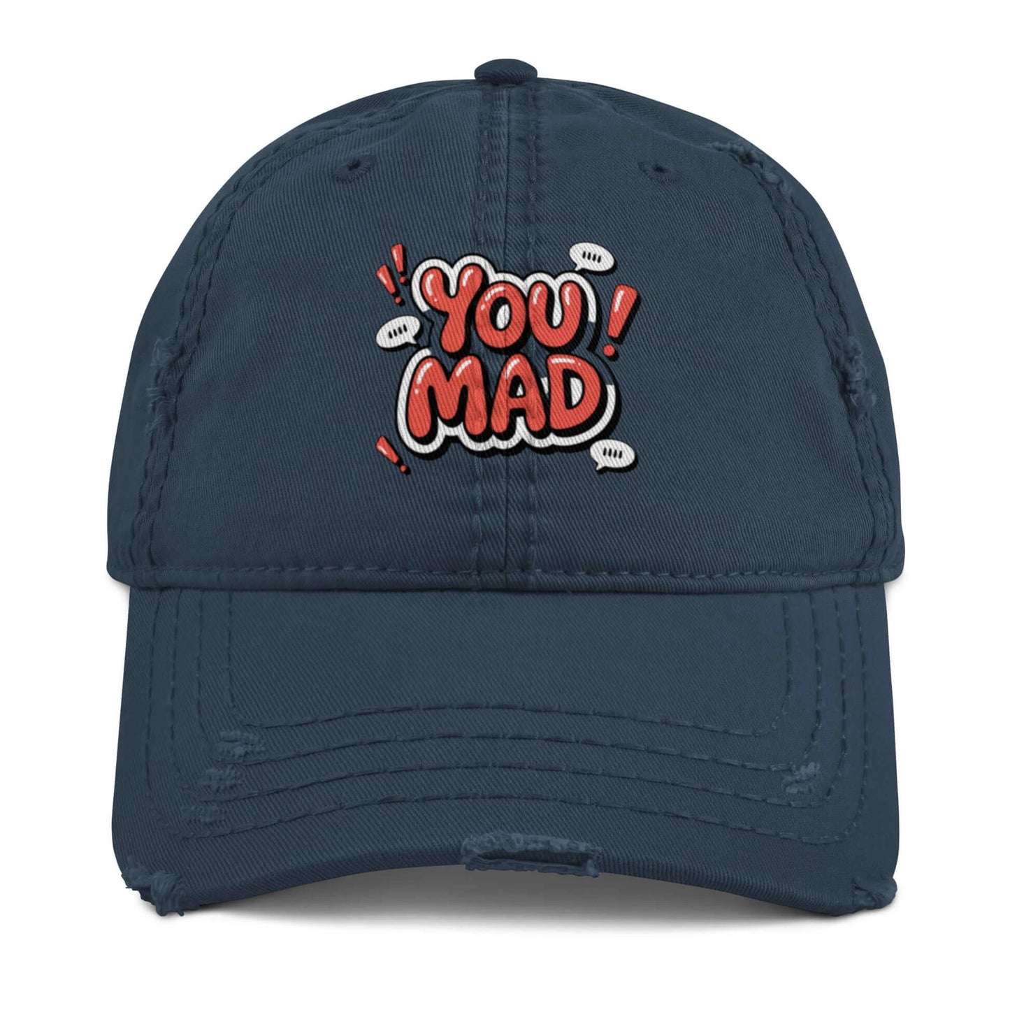 DUO MODERN "You Mad" Distressed Cap