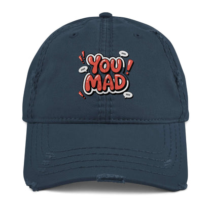 DUO MODERN "You Mad" Distressed Cap