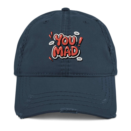 DUO MODERN "You Mad" Distressed Cap