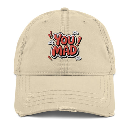DUO MODERN "You Mad" Distressed Cap