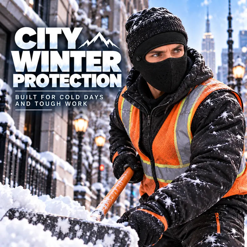 TopSpire®Winter Face Mask with Detachable Goggles, Windproof Thermal Fleece Lined Full Face Cover ❄️