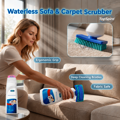 TopSpire® No-Wash Carpet & Sofa Cleaner with Brush