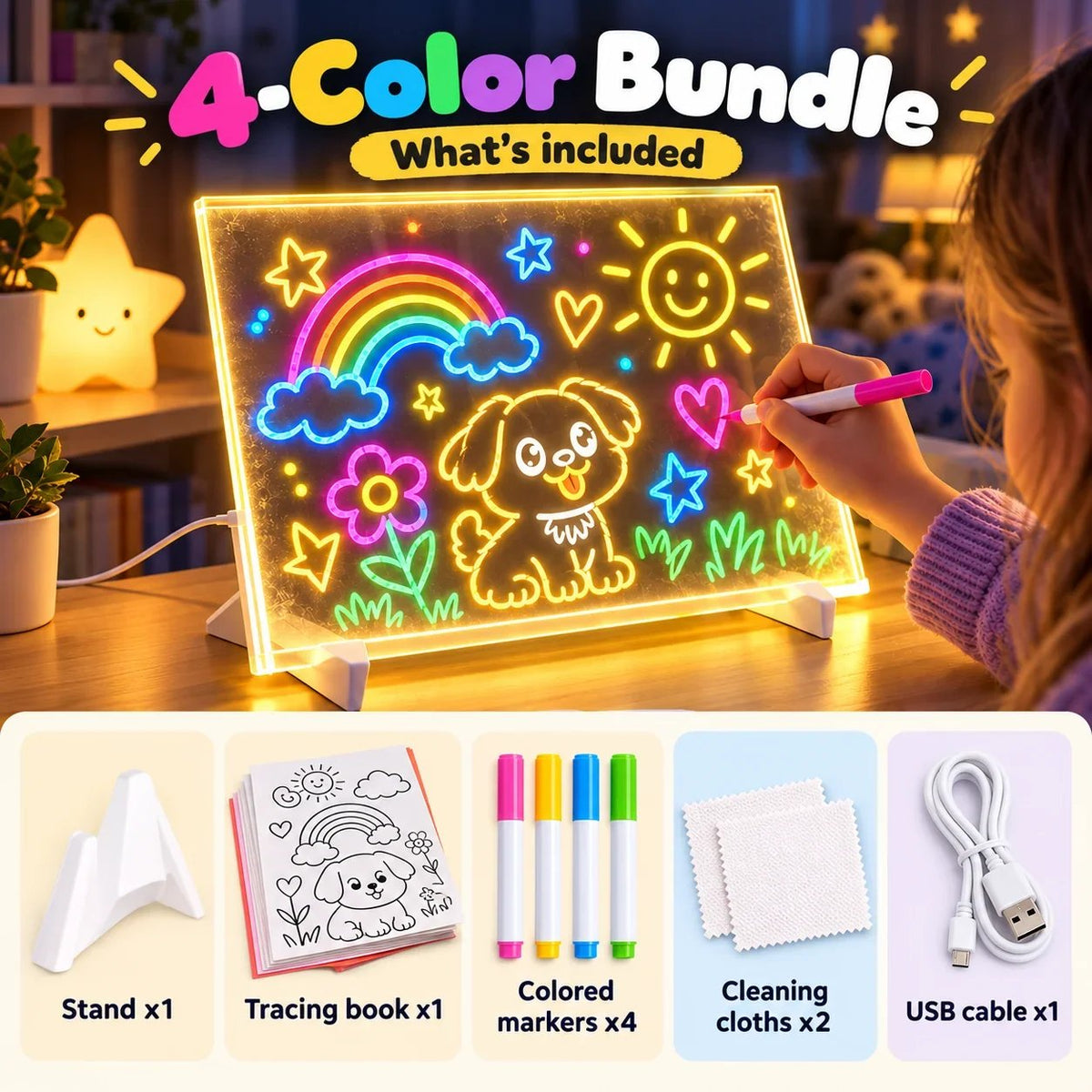 Magic LED Light-Up Drawing Board product image 6