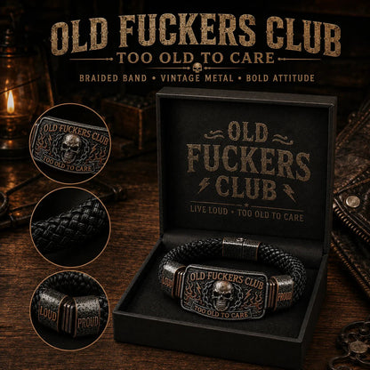 Old F*ckers Club Lifetime Member Double-Sided Collector Bracelet