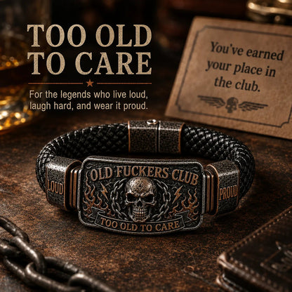 Old F*ckers Club Lifetime Member Double-Sided Collector Bracelet