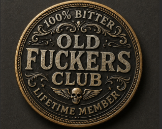 Old F*ckers Club collector coin