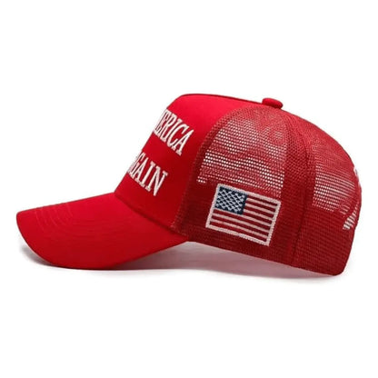 Premium Make America Great again Embroidered Trucker Hat  4 Sided Design