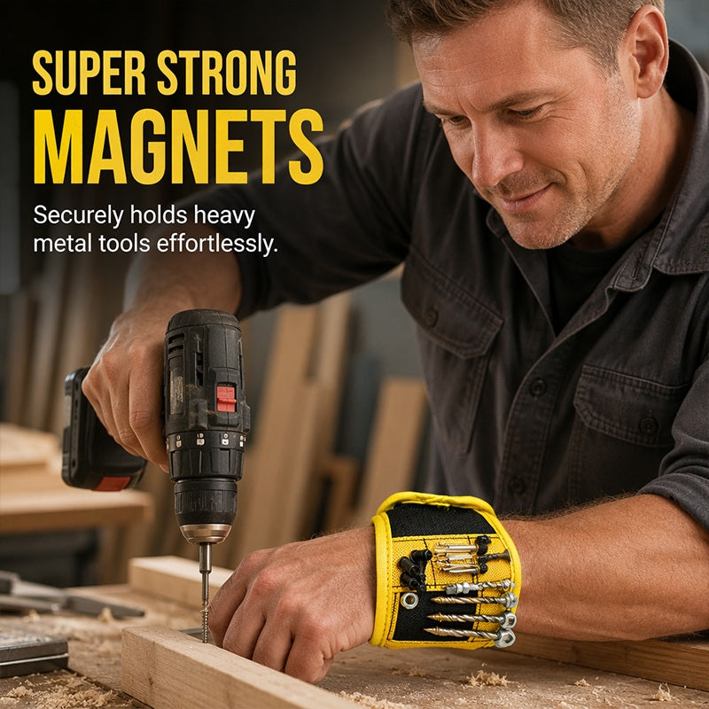 Magnetic Wristband for Holding Screws