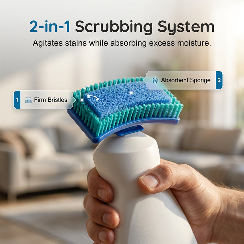 TopSpire® No-Wash Carpet & Sofa Cleaner with Brush